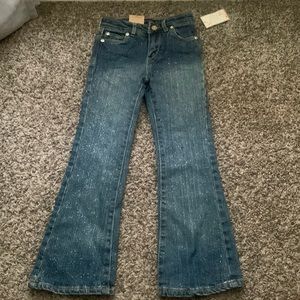 NWT Girls Glitter Slim Flare Levi’s Jeans Size 6